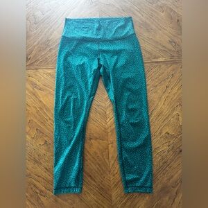Lululemon Athletica Teal Patterned Leggings NO TAG